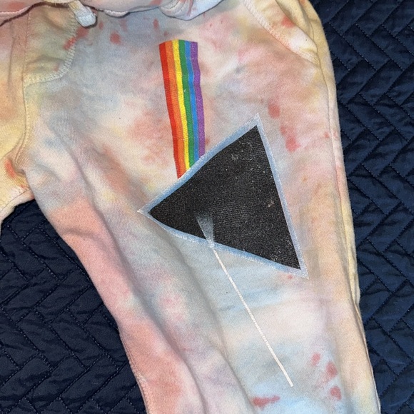 Pink Floyd tie dye jogger sweatpants size large! - Picture 2 of 6